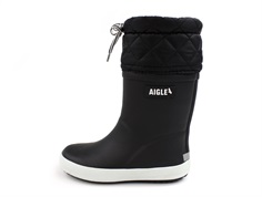 Aigle noir blanc vintergummistøvle Giboulee II